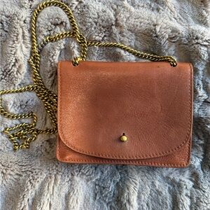 Madewell Tan Leather Crossbody Bag